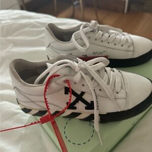Off white womens sneakers worn twice